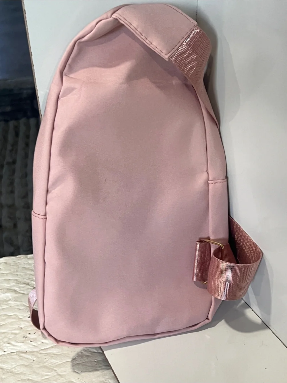 Quilted Pink Women's Sling Backpack - Unknown Brand - Picture 2 of 6